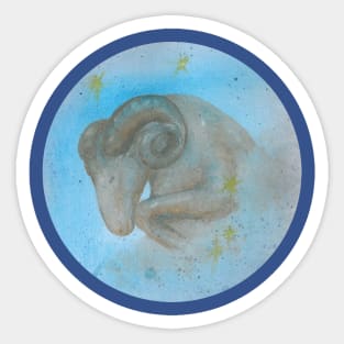 Zodiac sign aries Sticker